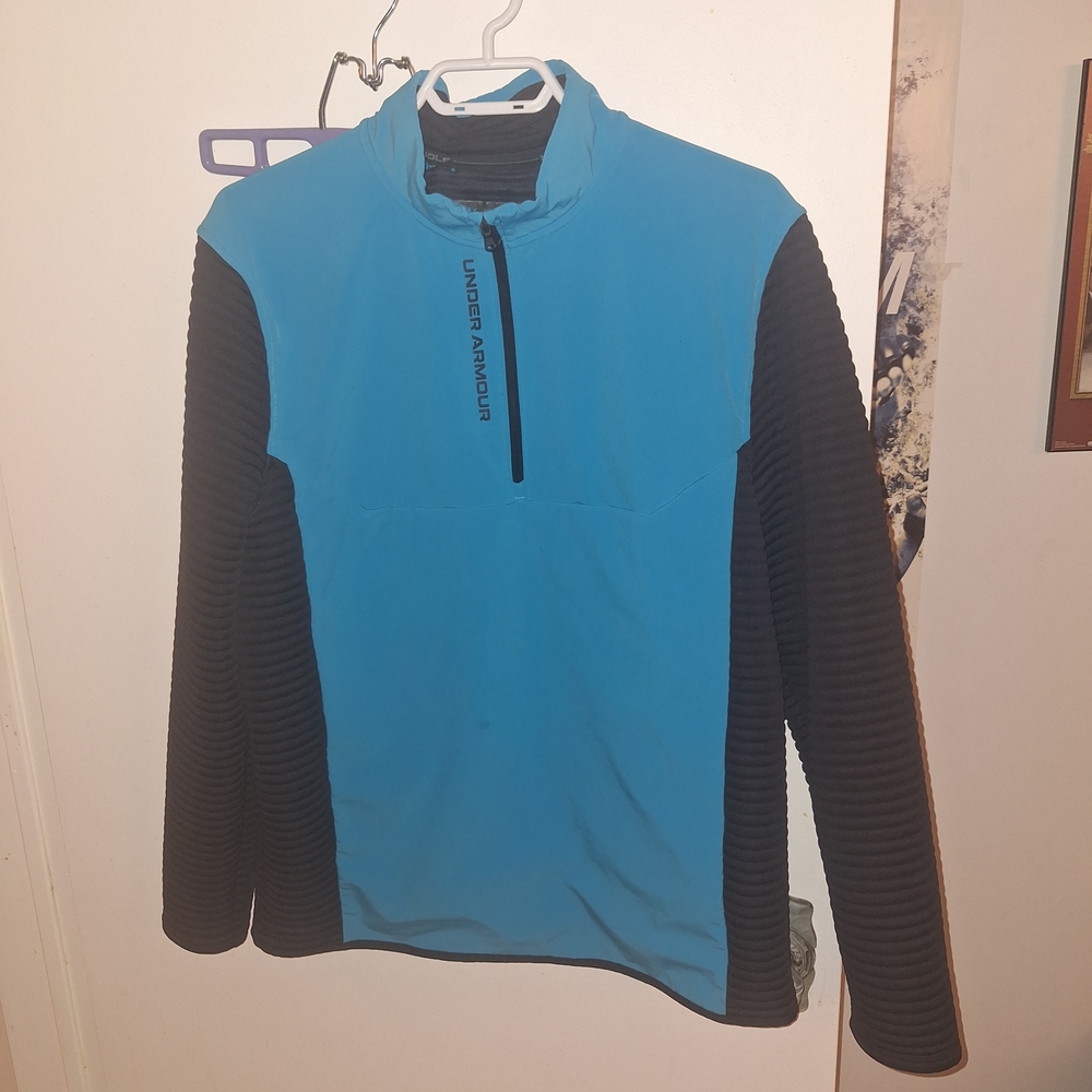 Under Armour Teal and Black Pullover